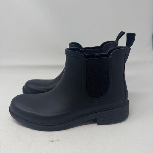 Madewell Chelsea Rain Boots Womens Size 7 Rubber Waterproof Ankle Pull On E2292 - Picture 4 of 10
